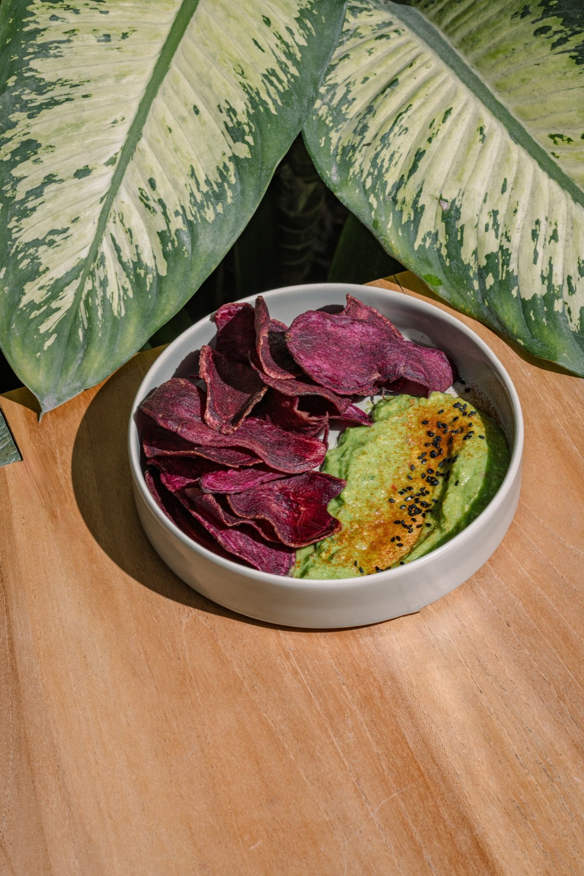 Chips and guacamole at The Avocado Factory